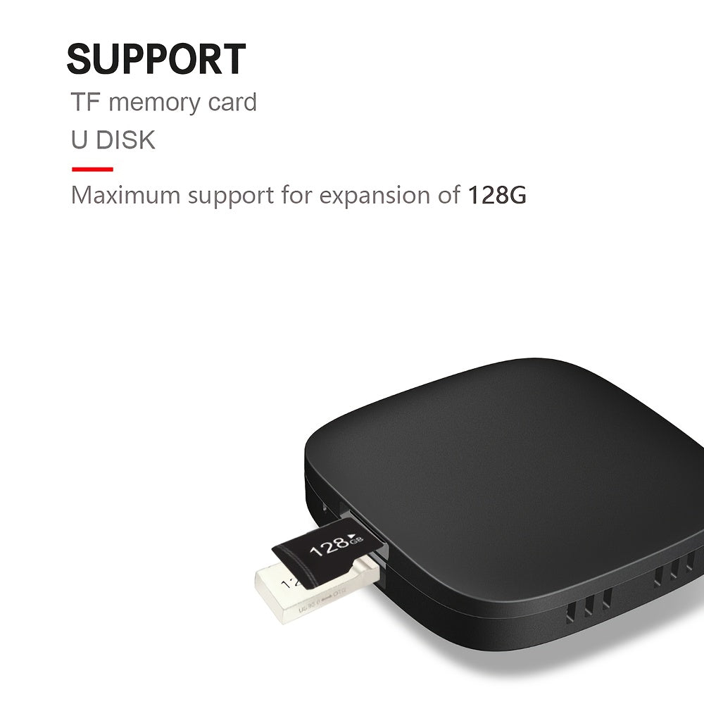 Wireless CarPlay Adapter with Android 10, Wi-Fi, 4G/5G, TF Card Support