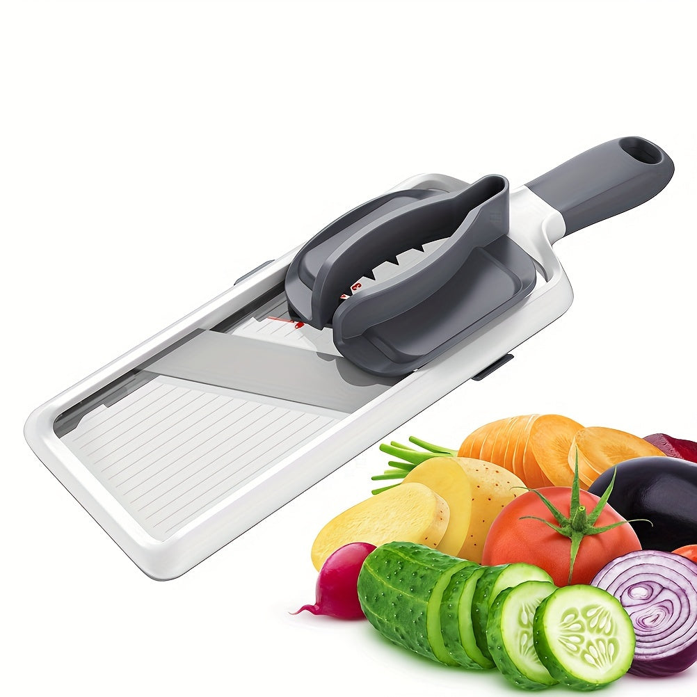 Handheld Vegetable Cutter with Adjustable Thickness for Slicing Carrots Zucchini and Onions