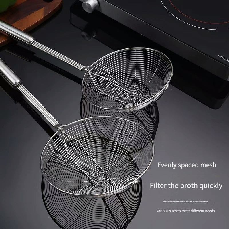 Долговечная нержавеющая стальная шумовка - надежная, сетчатая ложка для безопасного обращения с продуктами и подачи в кухне