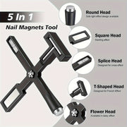 5-in-1 Cat Eye Magnet for Nails Multi-Function Nail Art Tool with Mirror Effect and Gradient Blue Accessories