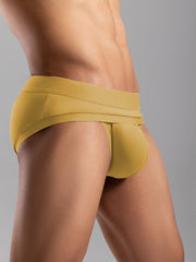 Men's Low-Rise Briefs with Large Breathable Pouch High Stretch Elasticity for Sports Fitness