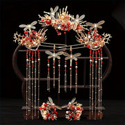 Retro Hair Stick Hair Comb and Earrings Set for Women Hair Accessories