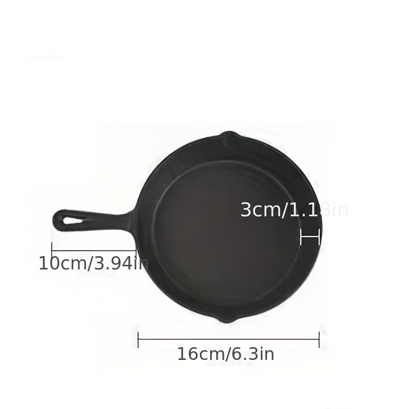 Cast Iron Skillet with Drip Spouts 10 Inch Multi-Functional Indoor Outdoor Cooking