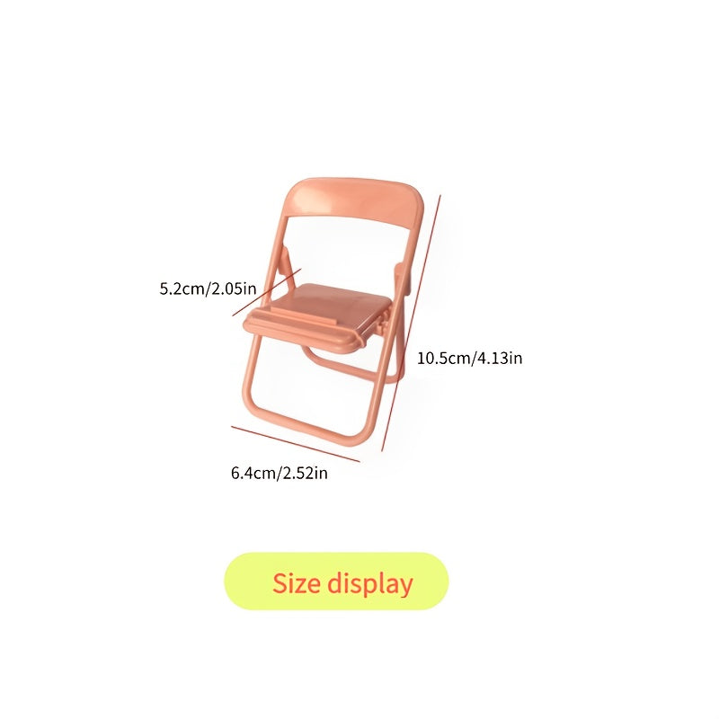 Portativ Egiluvchi Stul Uskunasi, Mini Egiluvchi Stul Telefon Uskunasi, Stol Ustidagi Stul Telefon Tayoqchasi, Yaratijiy Smartfon Qo'llab-quvvatlash