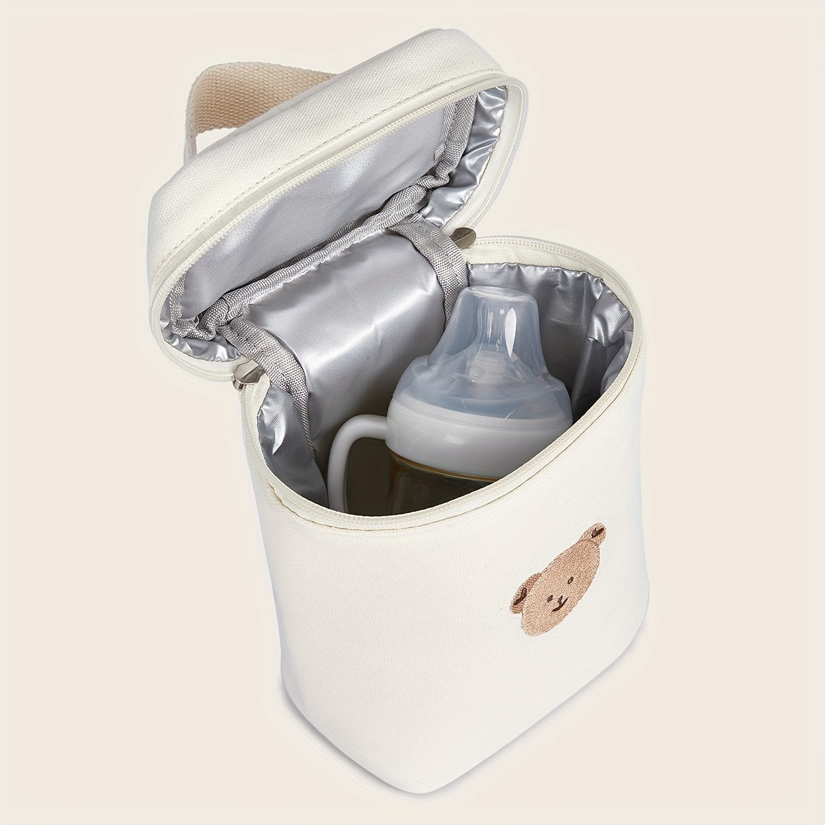 Teddy Bear Aluminum Foil Insulated Lunch Bag Trolley for Kids