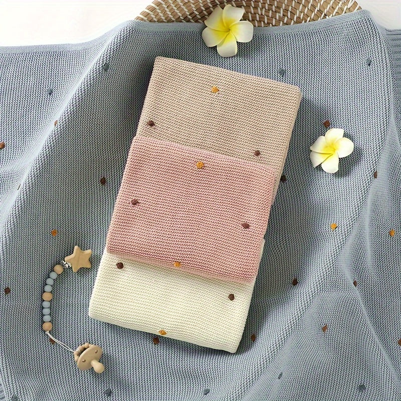 Crochet Ball Blanket for Strollers and Home Use Soft Gift for Halloween and Christmas