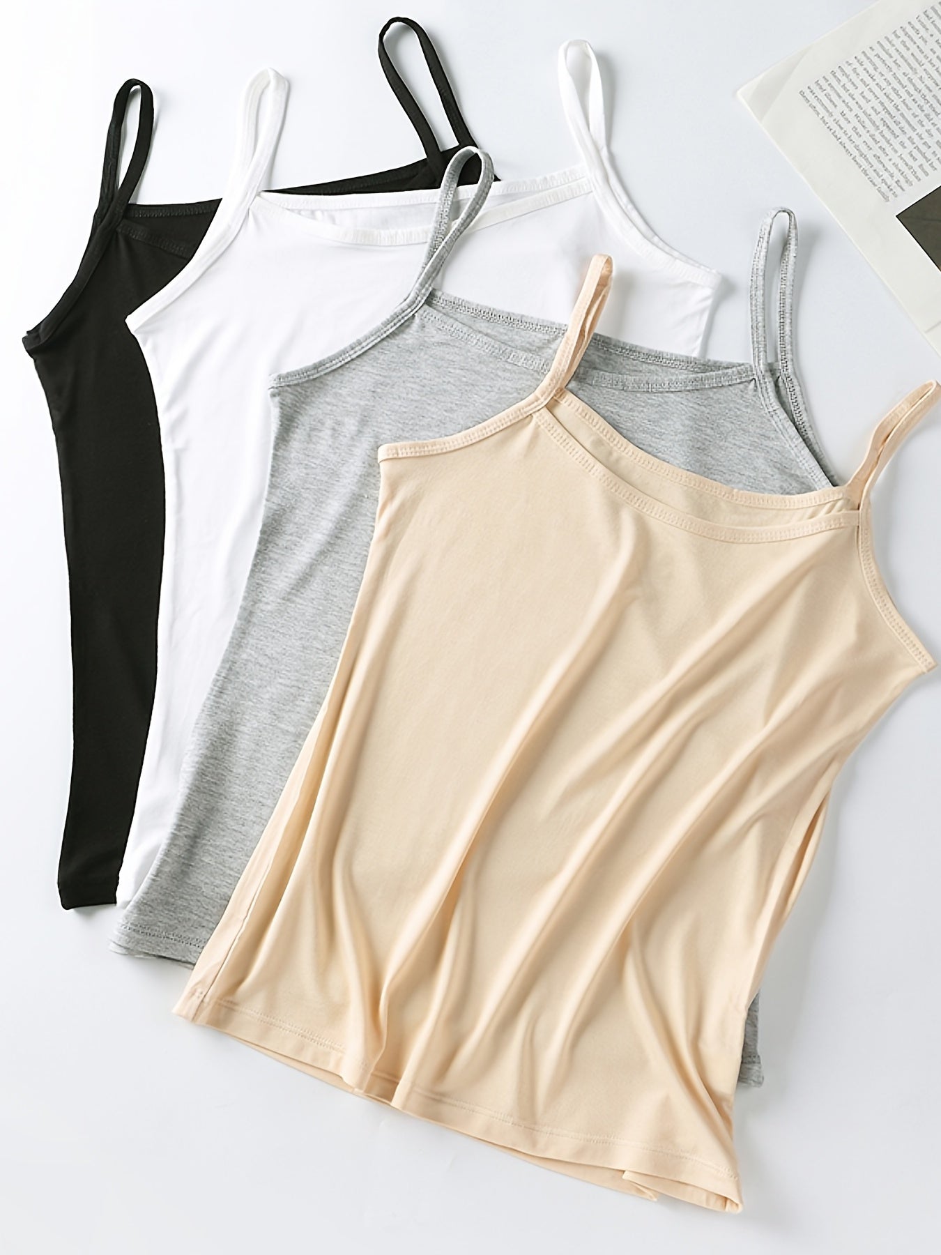 Women's Cotton Bralette Vest Set for Home Wear 4-Piece