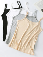 Women's Cotton Bralette Vest Set for Home Wear 4-Piece