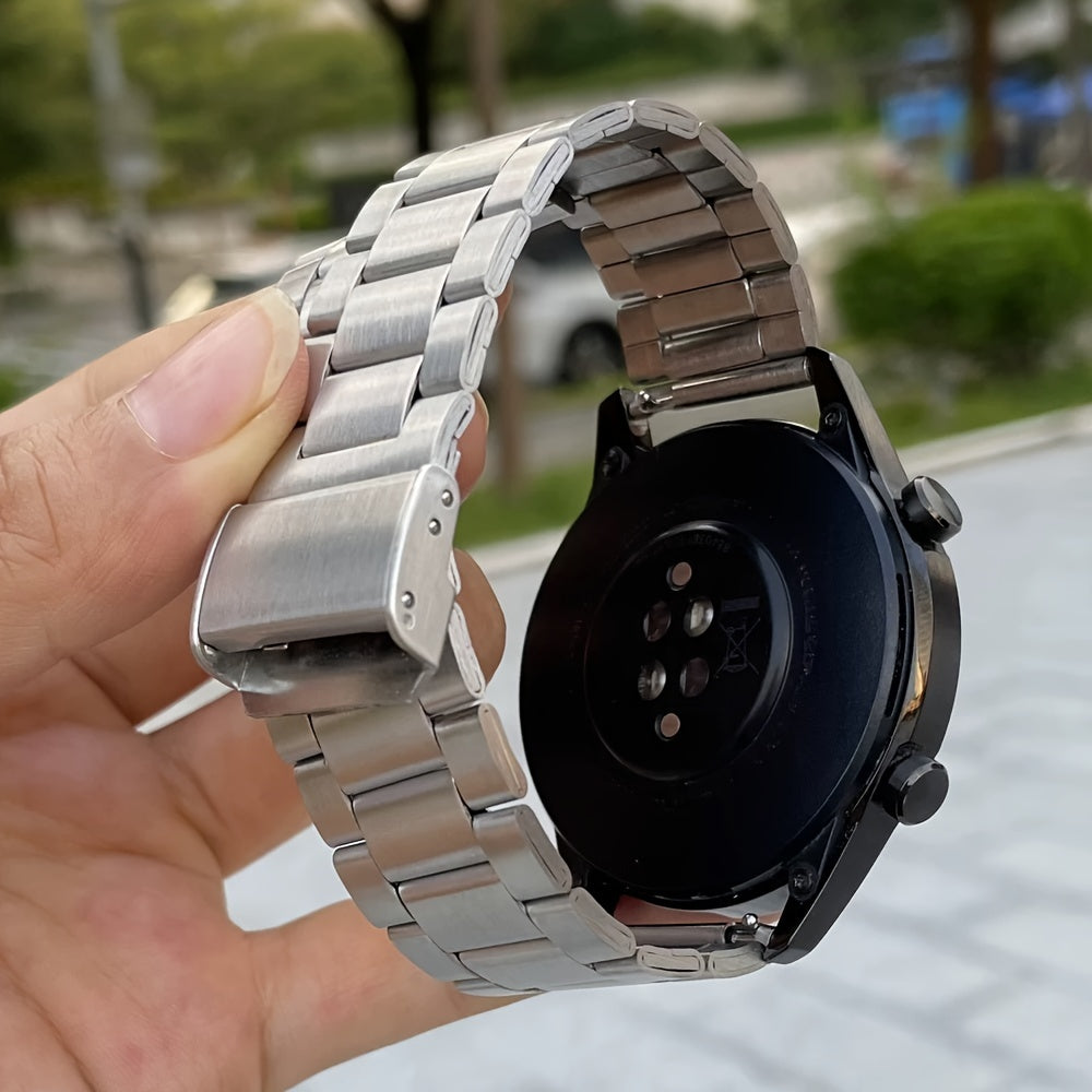 Stainless Steel Watch Strap 20mm 22mm for Samsung Galaxy and Huawei Smartwatches