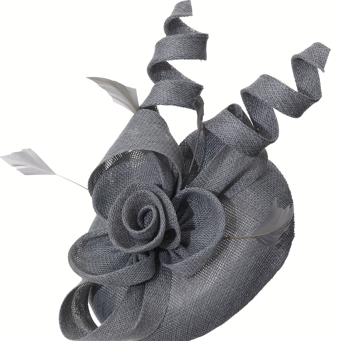 Ayollar uchun vintage linen yuqori qalpoq va sun'iy mo'ynali soch aksessuari