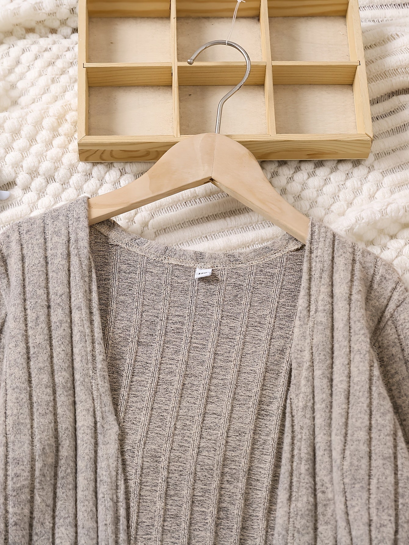 Девочкиный вязаный кардиган с длинными рукавами, топ и штаны для весны и осени, повседневный уличный стиль