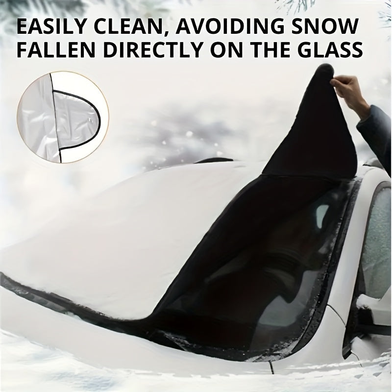 Winter Car Snow Cover Foldable Windshield Sunshade
