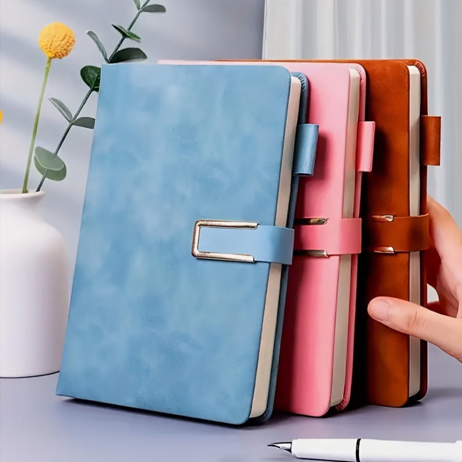 Vintage PU teri daftari, maxsus yumshoq qopqoq va belgi bilan - Biznes uchrashuvlari, universitet hayoti yoki sevgi daftari uchun ideal