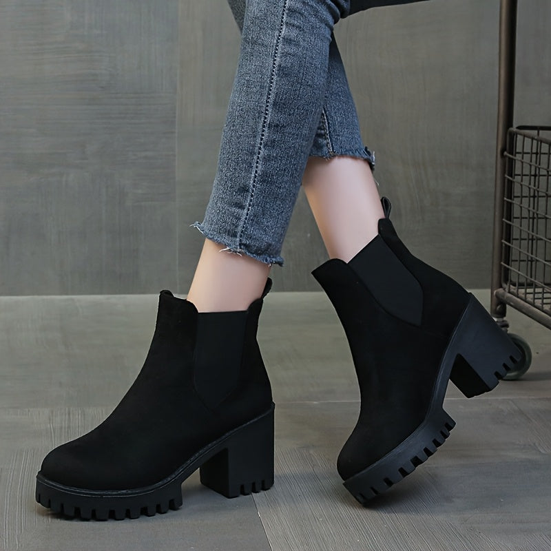 Women's Ankle Boots Leather Casual Short Shoes for Autumn Winter All Seasons