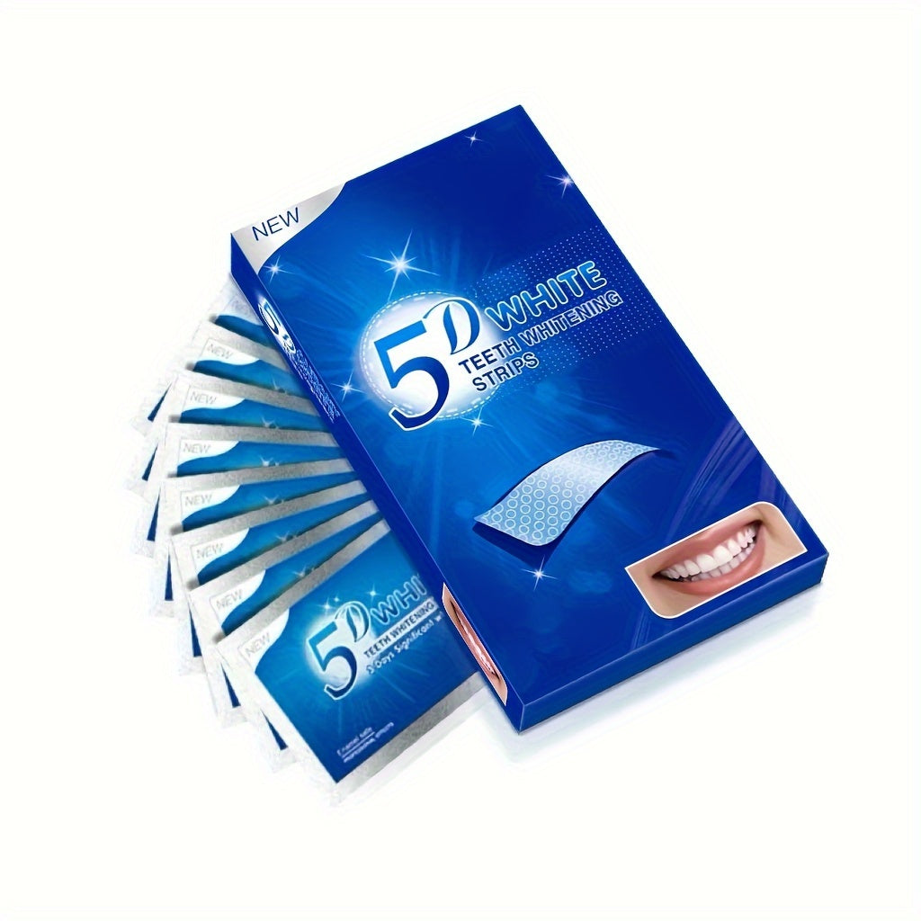 Teeth Whitening Strips 7/14 Pack 5D Oral Care Travel Safe Whitening