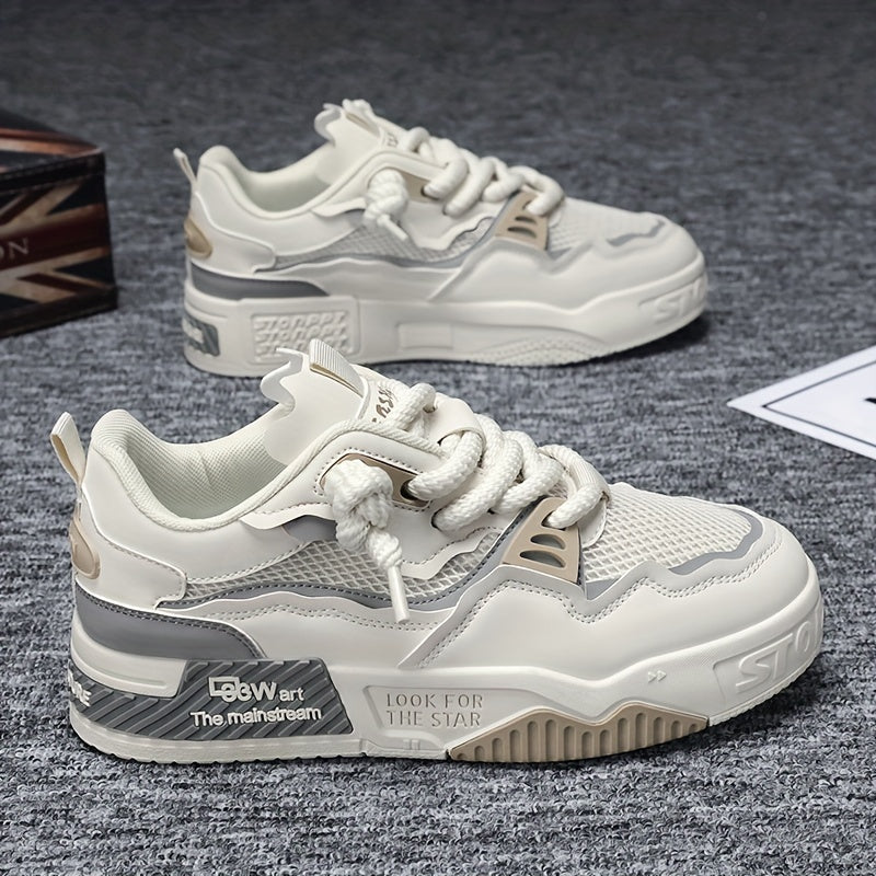 Men's Casual Sneakers with Anti-Slip Sole for Outdoor Activities and Skateboarding