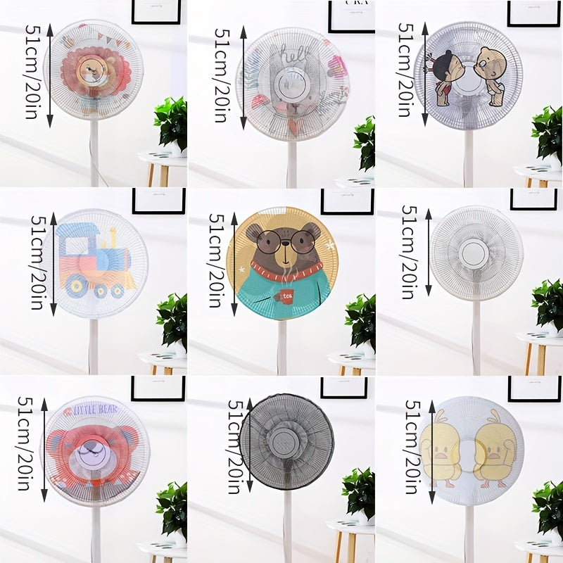 Household Floor Fan Cover Cartoon Hand Design Anti-Pinch Safety Protector