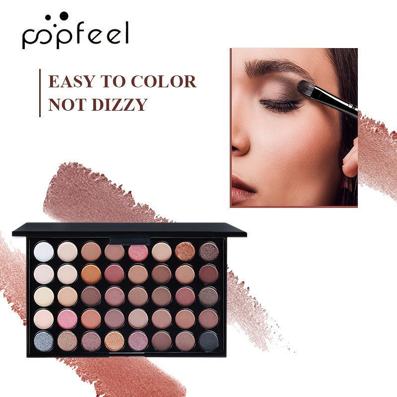 Women Eyeshadow Palette 40 Colors Glitter Matte Earth Tones Macaron Shades