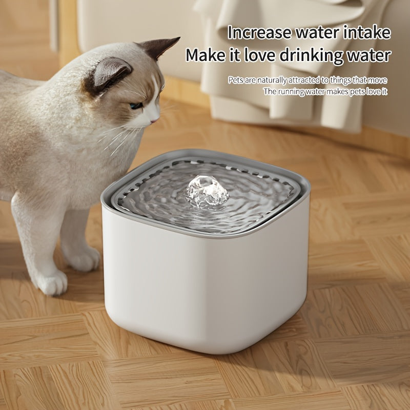 3L Quiet Cat Water Fountain USB Large Capacity Auto-Recirculating Filter