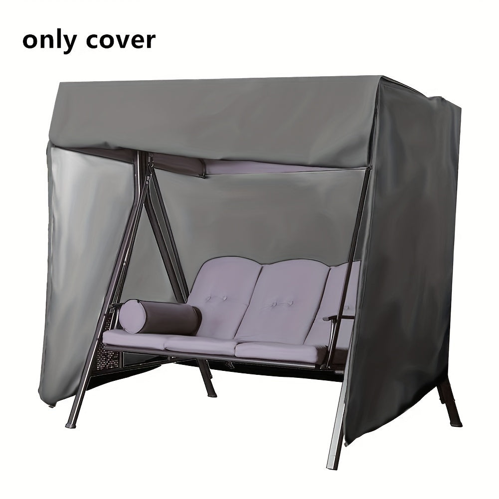 Black Waterproof Outdoor Swing Cover 220x125x170cm Polyester Dust Rain Protection