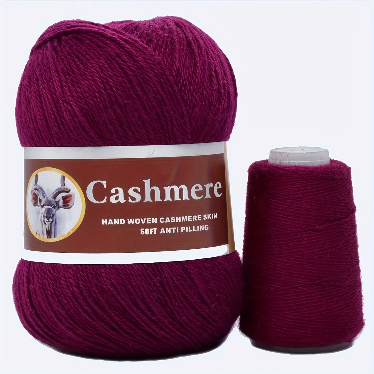 Hand-Woven Cashmere Blend Crochet Yarn 70 Cashmere 320m Assorted Colors