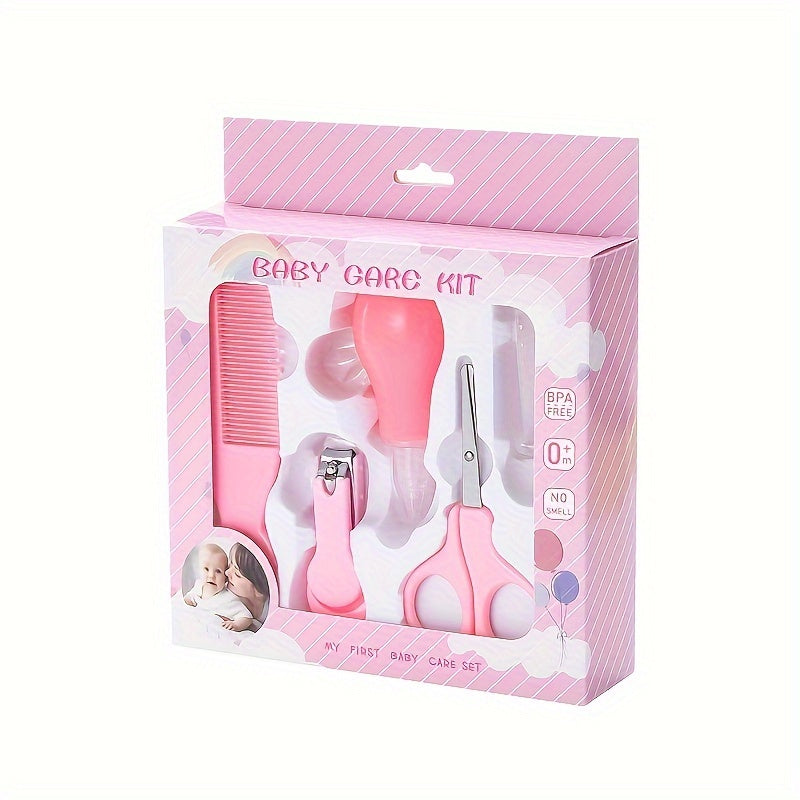 Baby Care Set for Ages 0-3 Includes Nail Clippers Comb and Scissors Safe PP Material