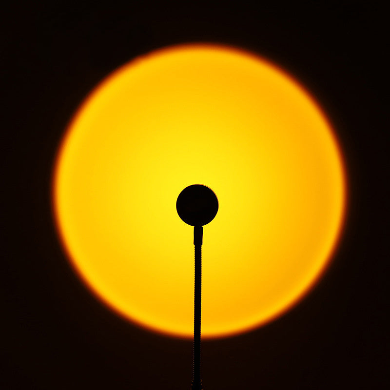 LED Sunset Lamp Projecting Rainbow Colors for Bedroom and Party Lighting 18.5cm Energy Efficient Modern Design