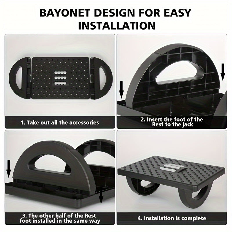 Пластиковая офисная табуретка для ног для стола, снятие усталости, массаж, подставка для ног под столом