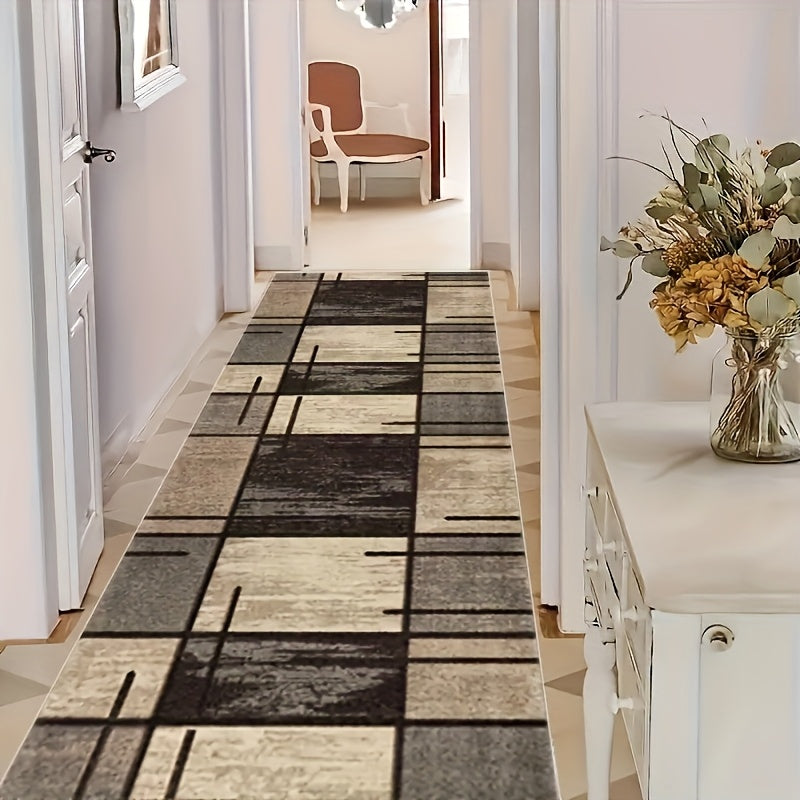 Alfombra de suelo de terciopelo largo antideslizante para pasillo, dormitorio, cocina y baño, alfombra decorativa