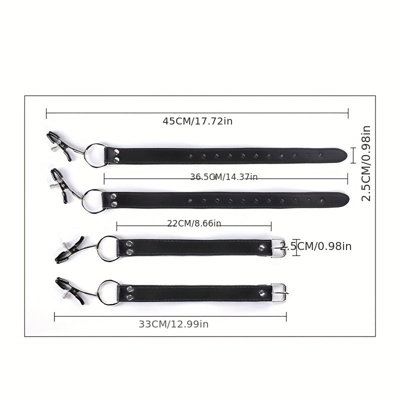 Adult Women Silicone Pussy Spreader Clamps Nipple Clamps Restraint Toys