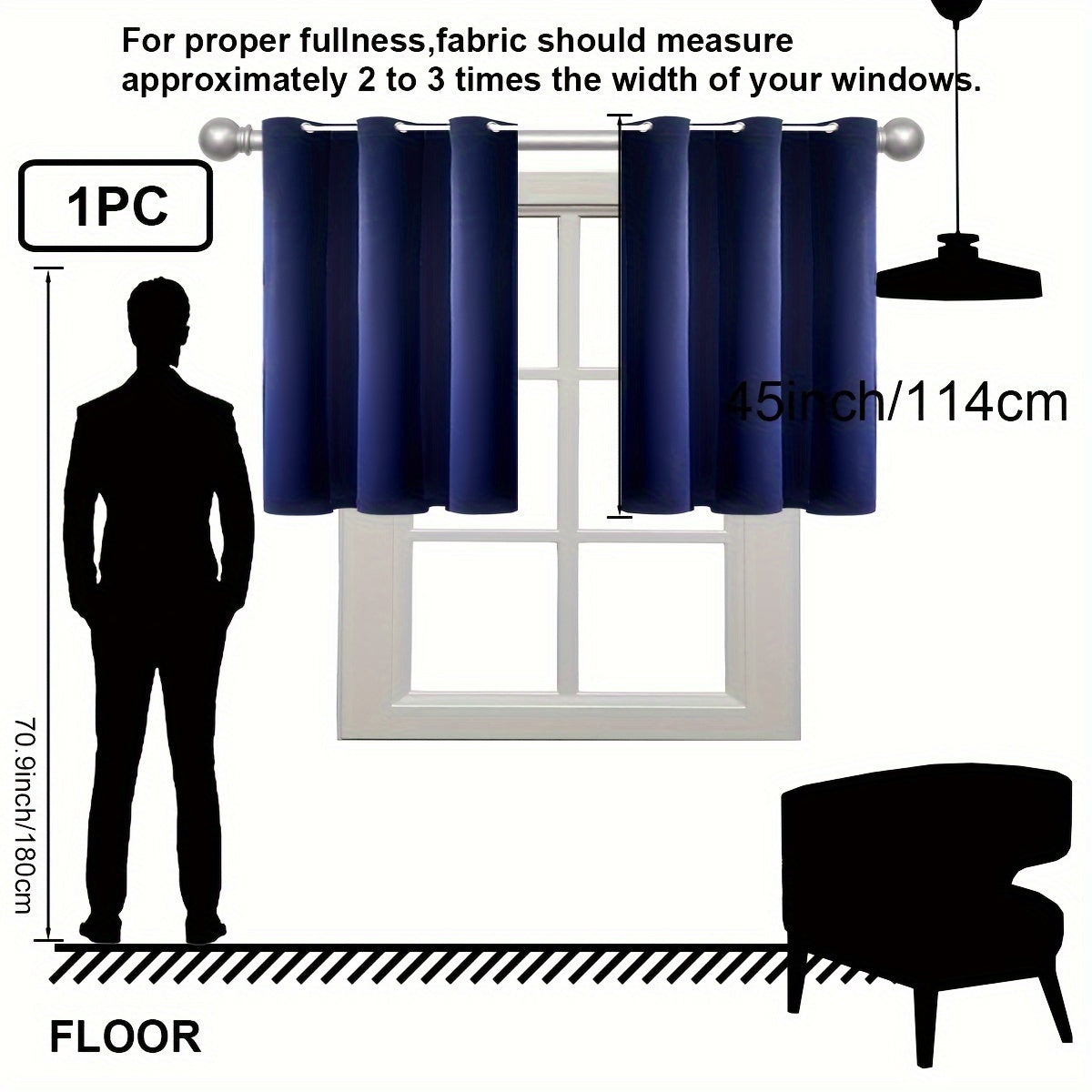 Insulation Blackout Circle Curtains for Bedrooms and Living Rooms Noise Blocker