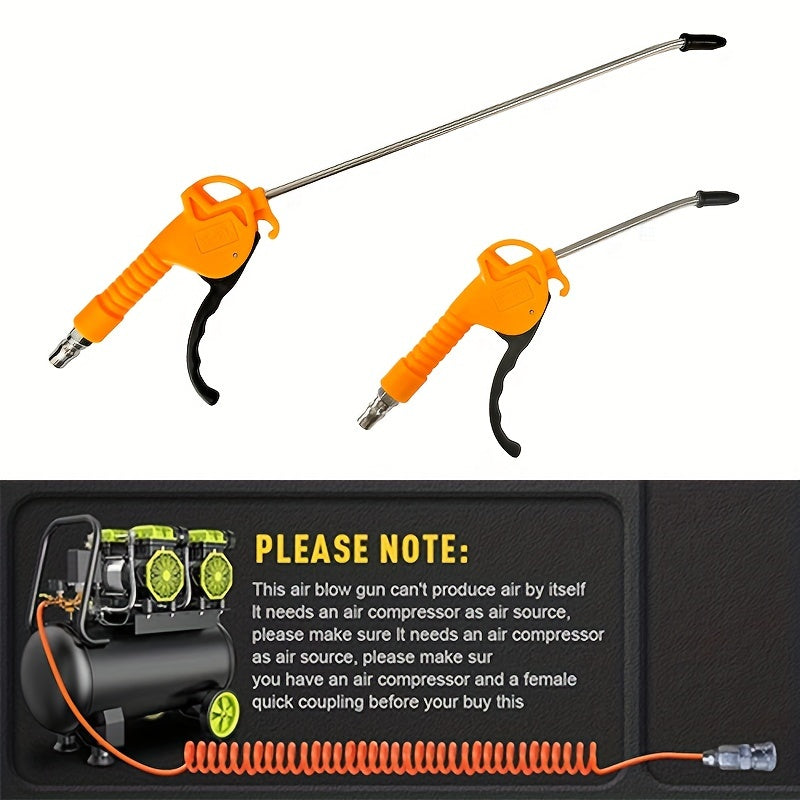 Пневматический очиститель воздуха с пистолетом для высокого давления, желтый и черный