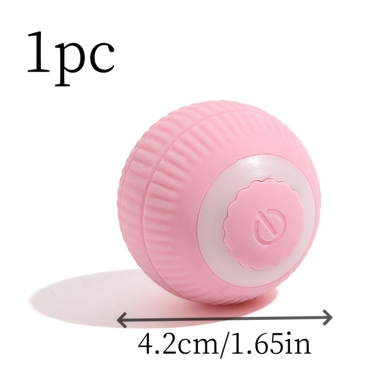 Rechargeable Electric Cat Ball Toy for Pets Interactive Silicone Durable Play