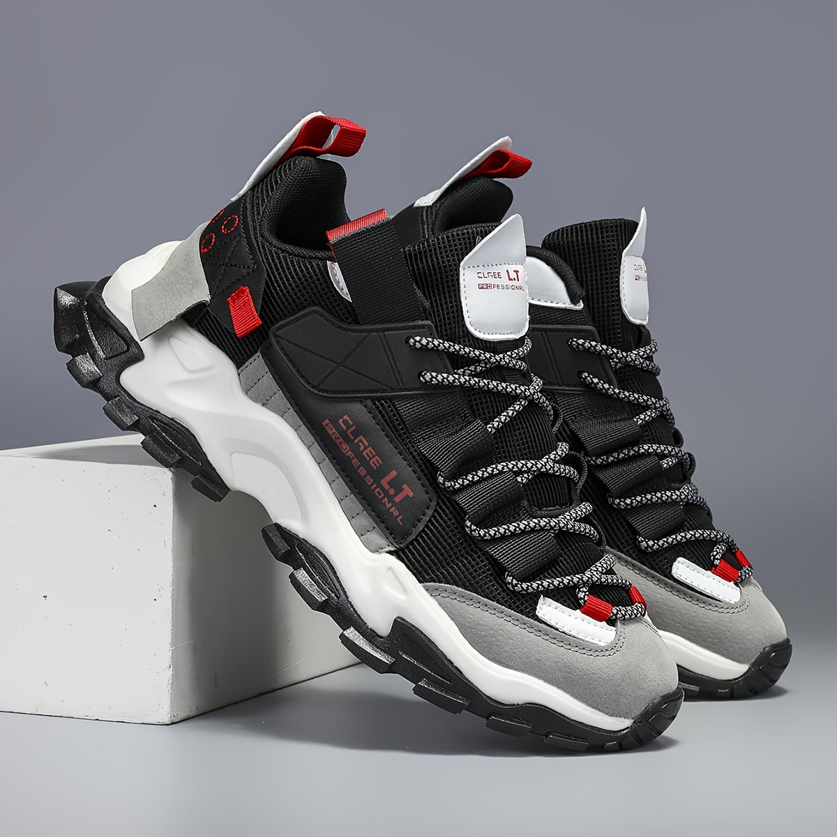 Мужские всесезонные беговые кроссовки с геометрическим принтом букв, дышащие, удобные, повседневные, спортивные туфли