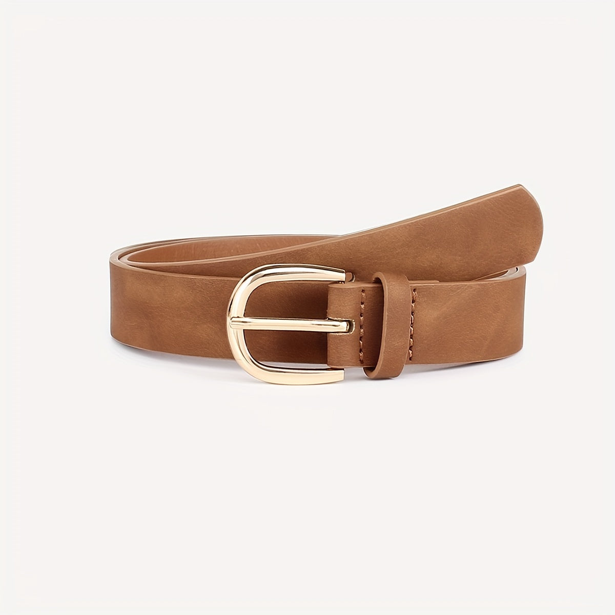 Cinturón con hebilla de estampado de leopardo para mujer en cuero PU, accesorio casual para la cintura