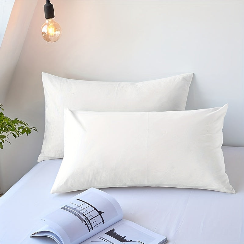 Two High-Quality Envelope Pillowcases Soft Breathable Polyester Woven Protectors