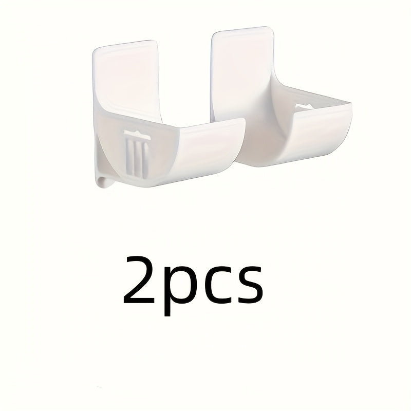 2 dona plastik teshiksiz muzlatgich saqlash tokchalari, sumkalar uchun yon tashkilotchilar