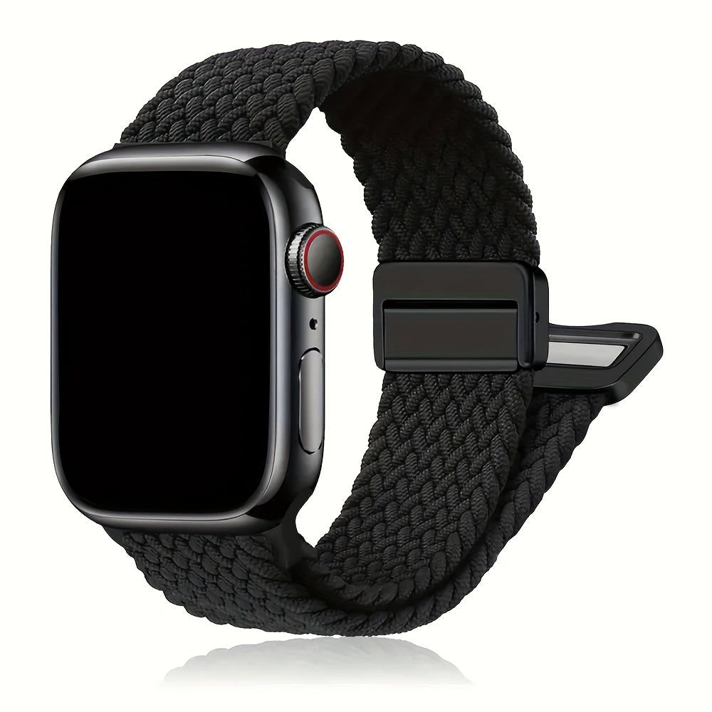 Nylon Watch Band for Apple Watch Ultra Series 2/1 Compatible with Series 10-3 38mm-49mm Magnetic Buckle