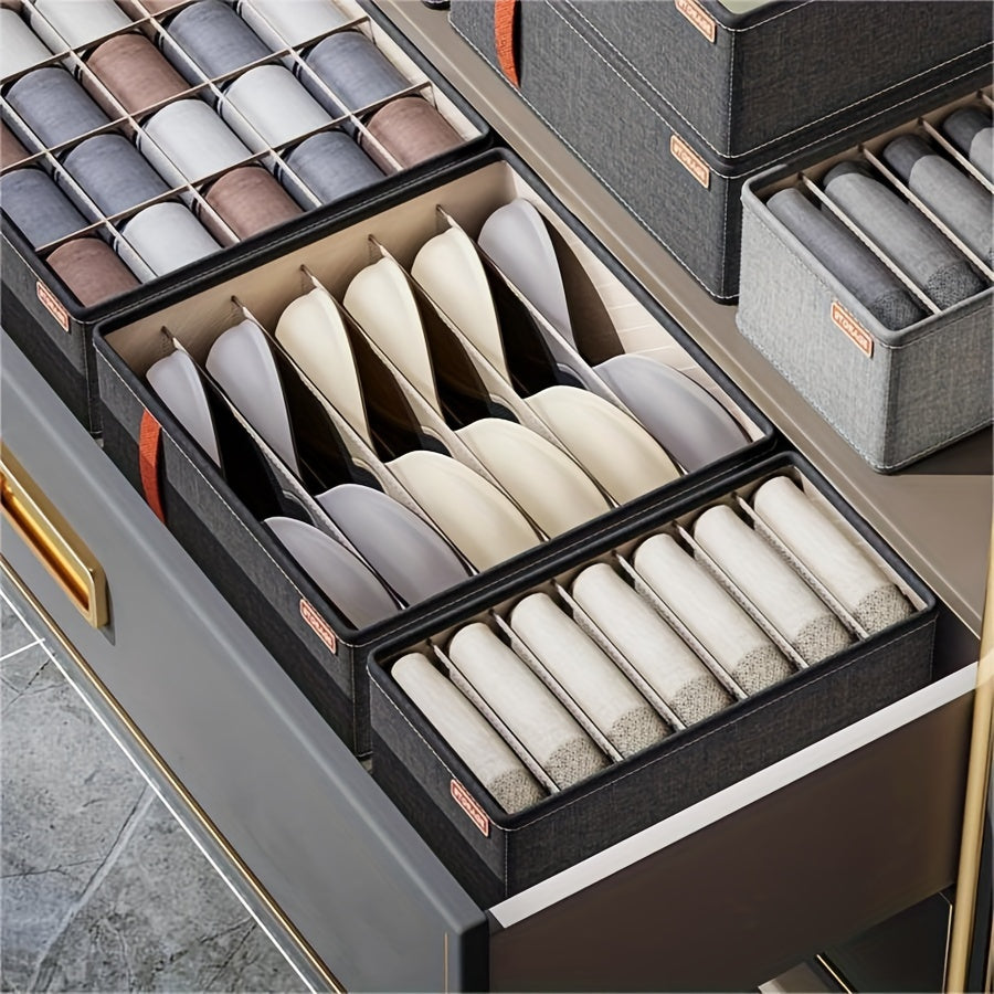 Organizador de almacenamiento de ropa interior para sujetadores, calcetines y pantalones en cajón o armario