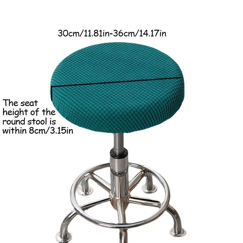 Adjustable Round Chair Cover Removable Washable Protector for Dining Room
