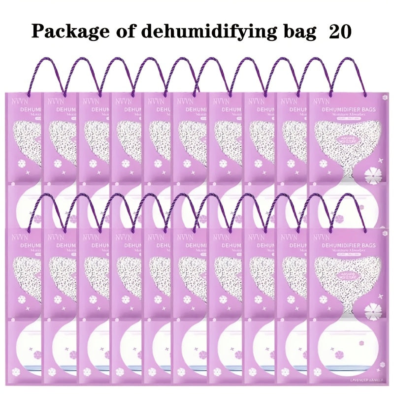 Lavender Scented Dehumidifier Bags for Wardrobe Closet Bathroom Pack of 5-10