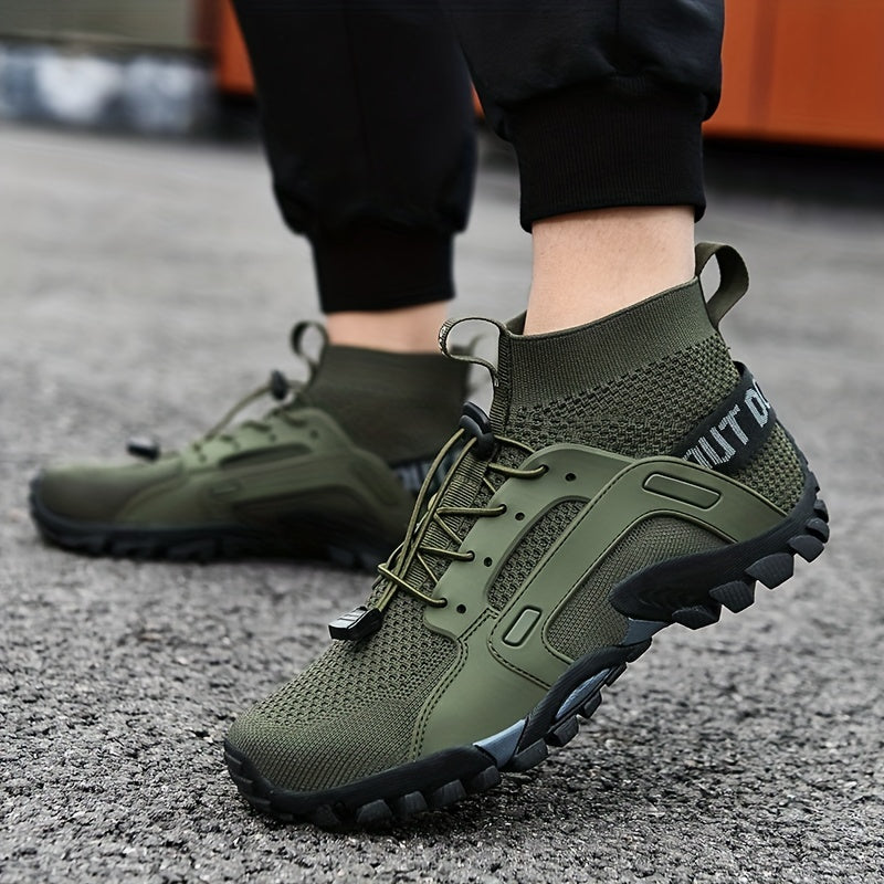 Men's Breathable Mesh Casual Sneakers for Outdoor Activities Hiking and Fishing