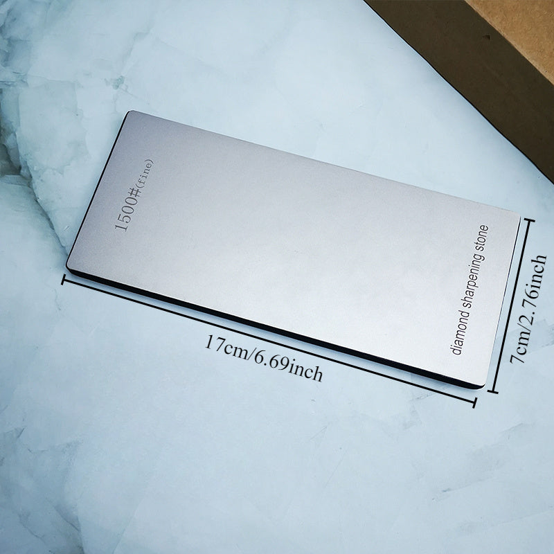 Diamond Sharpening Stones Set 120 600 1500 3000 Grit with Base and Sharpening Bar