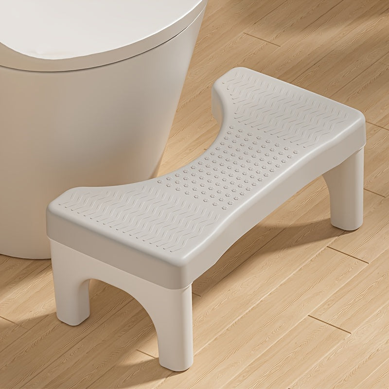 Portable Plastic Toilet Folding Foot Stool with Anti-Slip Mat
