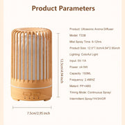 Ultrasonic Essential Oil Diffuser with 7-Color Night Light for Bedroom and Office