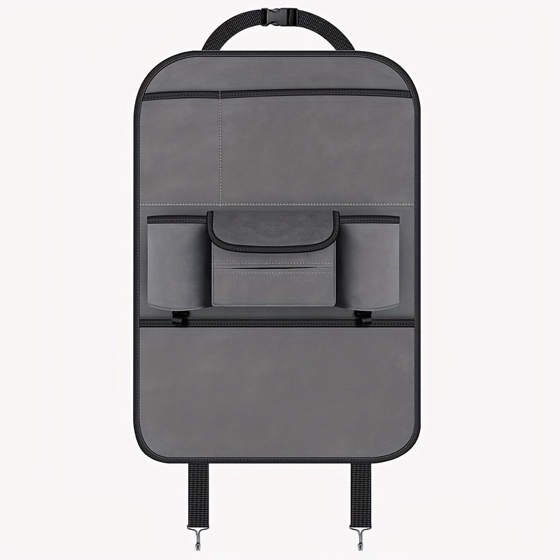 Универсальный органайзер для спинки автомобильного сиденья, защитный коврик с подстаканником