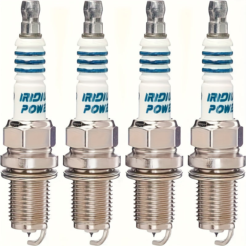 4 Pack Iridium Power Spark Plugs For Vehicles, High Performance Durable