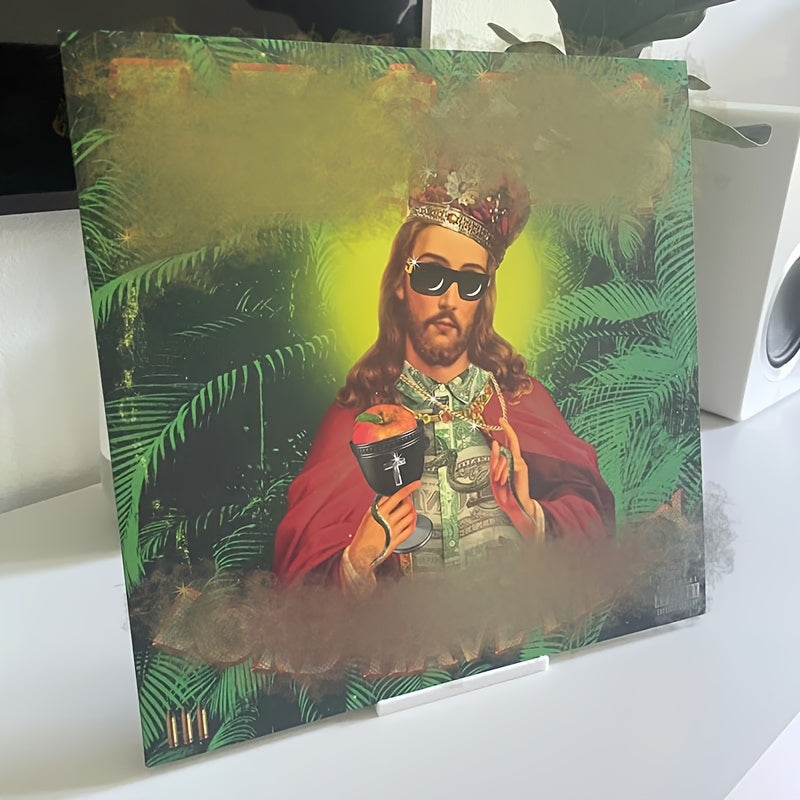 Contemporary Plastic Vinyl Record Holder Tabletop Display Stand for Home Audio