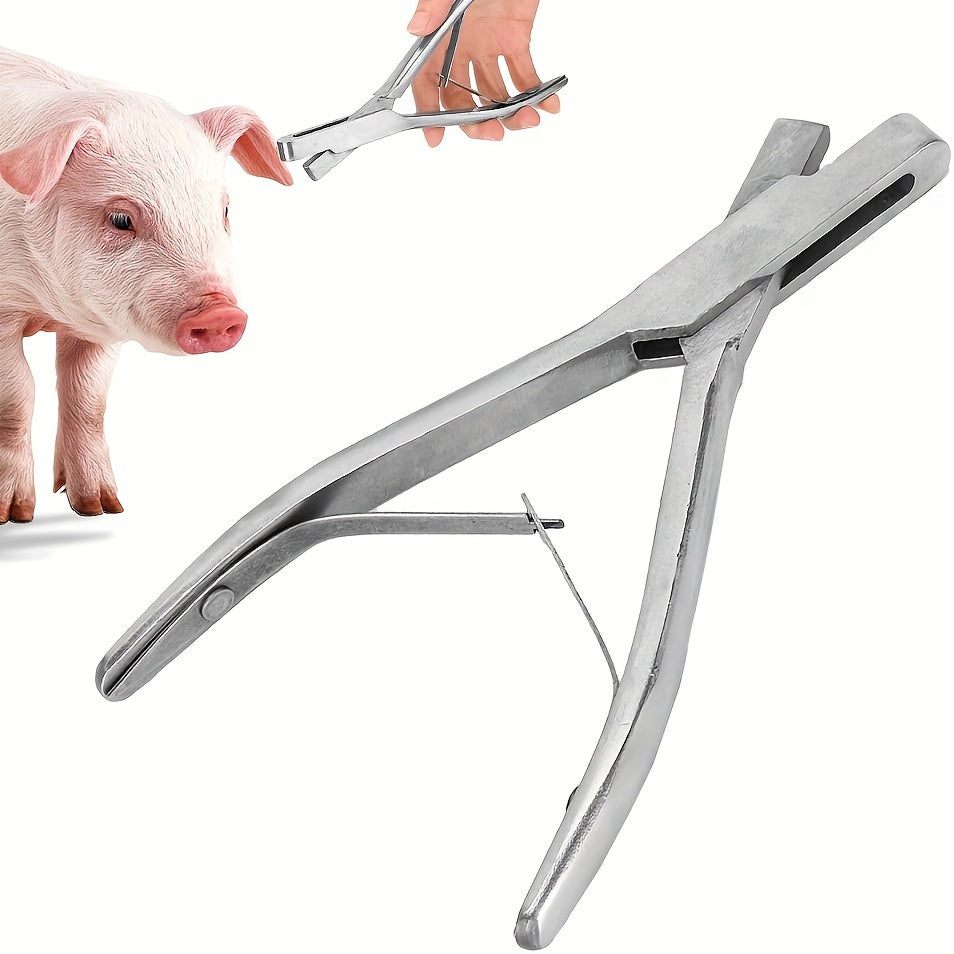 Stainless Steel Ear Tagging Pliers for Livestock Identification and Marking