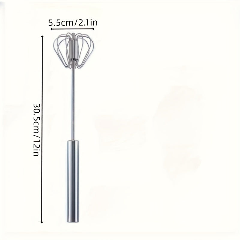 Stainless steel egg beater 30.48 cm handheld manual for baking camping